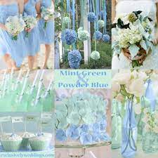 Pastel Wedding Colors Seven Dreamy Combinations Exclusively Weddings Blue Themed Wedding Wedding Mint Green Powder Blue Wedding