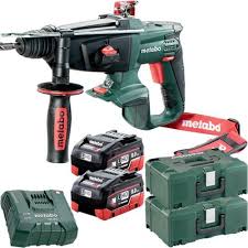 Metabo Kha 18 Ltx 18v Sds Plus Hammer Drill 2x 8ah Lihd Metaloc Drill Hammer Drill Sds Drill