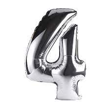 4 Silver Helium Balloon Party City Helium Balloons Anniversary Party Decorations Silver Balloon