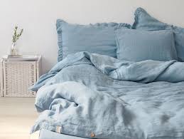 Black And Blue Bedding Sets Download The Catalogue And Request Prices Of Dusty Blue Bedding Set By Linen Tales Washed Linen B With Images Blue Bedding Sets Blue Bedding Bed Linens Luxury