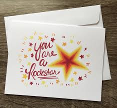 Foldable Birthday Card Coloring Page You Are A Rockstar Notecard Set Of 2 5 5 X 4 Folded Birthday Coloring Pages Happy Birthday Coloring Pages Note Cards
