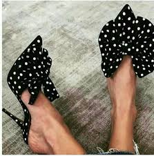 Black And White Polka Dot Heels Pin By Megan Dickey On Olivia S Fly Bags Shoes Boots Heels Shoes Pretty Shoes