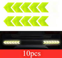car stickers pet material 10pcs set reflective arrow signs ...