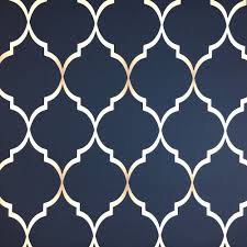 Rasch Chelsea Trellis Wallpaper 701647 Wallpaper Blue And Gold Wallpaper Blue And White Wallpaper Trellis Wallpaper