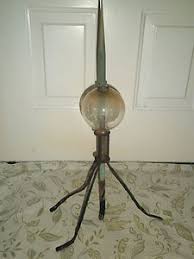 Antique Lightning Rod And Clear Glass Ball Lightning Rod Glass Ball Glass