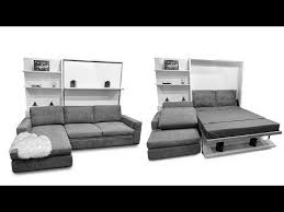 Compatto Shelf Wall Bed Over Sectional Sofa Expand Furniture Folding Tables Smarter Wall Beds Space Savers Sectional Sofa Bed Furniture Sofa Furniture