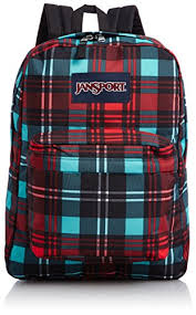 Jansport Superbreak Backpack High Risk Red Preston Plaid One