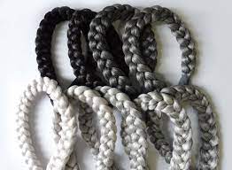 Women geometric hollow braided hair head hoop band sport headband hairbandtop rated seller. Thick Braided Hair Headband Gray Hair Braid Headband Grey Etsy