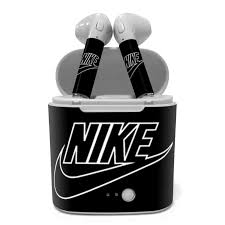 Black Nike Wireless Pod Ear Phones Earbuds Case Phone Case Accessories Airpod Case