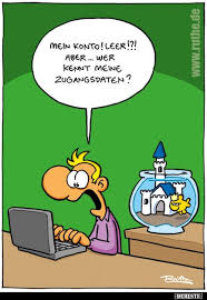 Mein Konto Leer In 2020 Lustige Cartoons Lustige Wortspiele Fischen Humor