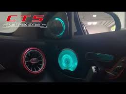 12 Colors Breathing Ambient Light 3d Rotation Tweeter For Mercedes Benz Ambient Lighting Tweeter Benz