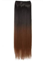 Because of this, it has the strongest pigmentation, which literally locks into the hair. Dip Dye One Piece Straight Hair Extensions In Dark Brown To Copper Red Koko Couture