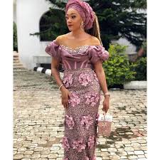 Nigerian Lace Aso Ebi African Weddings Wedding Guest Dress Custom Dress Plus Size Dress African Lace Styles African Lace Dresses Lace Gown Styles