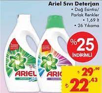 Ariel Sivi Deterjan Dag Esintisi Parlak Renkler 1 69 Lt 26 Yikama Indirimde Market