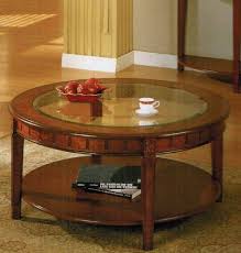 Poundex Coffee Table With Storage Shelf In Cherry Brown Finish By Poundex By Poundex Coffee Table And Matching End Tables Coffee Table Round Coffee Table Sets