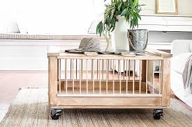 This is an awesome diy project where you'll take 4 crates and create a unique and stylish coffee table! Diy Chicken Crate Coffee Table She Holds Dearly