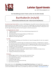 Check spelling or type a new query. Das Team Sucht Buchhalter In M W D Lehrter Sport Verein