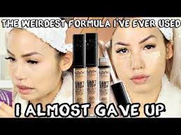 New Nyx Cosmetics Can T Stop Won T Stop Concealer 10 Hour Wear Test Youtube
