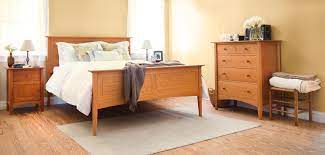 Anchor your master bedroom or guest suite in classic style with this queen panel 4 piece bedroom set. Furniture Sets By Maple Corner Woodworks Vermont Woods Studios