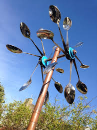 My New Spoon Wind Spinner Made From Scrap Metal Scrap Metal Art Metal Garden Art Wind Art