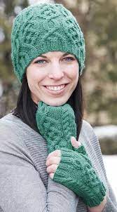 Free Knitting Pattern For Brigid Hat And Mitts Set Knitting Patterns Free Hats Knitting Hat Knitting Patterns