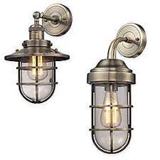 Nautical sconces enhance the look of your home while also adding another layer of light to the area. Nautical Wall Lights Bed Bath Beyond