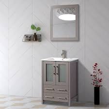 We did not find results for: Vanity Art 24 Inch Single Sink Bathroom Vanity Set 2 Drawers 1 Cabinet 1 Shelf Soft Closing Doors With Free Mirror Overstock 12610015