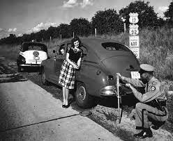 Florida Highway Patrolman Changing A Tire Florida Florida Police Uniforms Vintage Florida