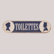 plaque de porte toilette decoration style brocante plaque de porte toilettes toilettes pour dames