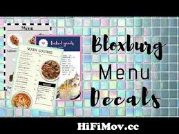 Roblox bloxburg cafe menu id wholefedorg. Roblox Bloxburg Milkshake Menu Decal Id S From Bloxburg Menu Decal Id Watch Video Hifimov Cc
