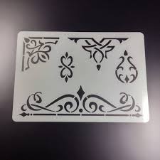 Sie können sich schablonen zum ausdrucken auch selbst herstellen. Schablone Eck Ornament Orient Orientalisch Bs74