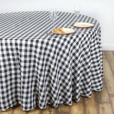 Black And White Checkered Tablecloth Walmart Buffalo Plaid Tablecloth 108 Round White Black Checkered Gingham Polyester Tablecloth Checkered Tablecloth White Table Cloth Plaid Tablecloth