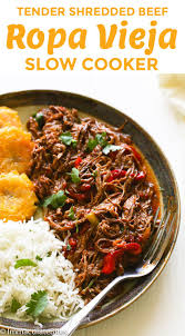 Ropa Vieja Slow Cooker Recipe Beef Recipes Pot Recipes Ropa Vieja Slow Cooker