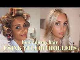 How I Do My Hair Velcro Roller Easy Blowout Lily Durham Youtube Velcro Hair Rollers Velcro Rollers Blowout Hair