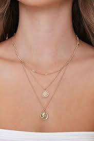 Ancient Coin Pendant Layered Necklace Forever 21 Ancient Coin Pendant Coin Pendant Layered Necklaces
