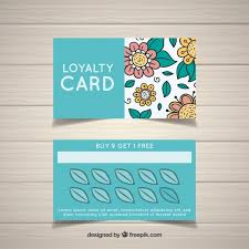 Share or download your new hair salon loyalty card. Hand Drawn Floral Loyalty Card Template Nohat Free For Designer