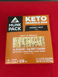 So, you don't have to bake them yourself if you don't have the time. Munk Pack Honey Nut Keto Granola Bar 4 Ct Lil S Dietary Shop