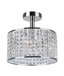 Nowadays, drum ceiling light is becoming a hot favorite among decorative item lovers. Bathroom Drum Ceiling Light Crystal And Chrome