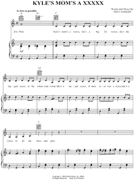 Kyle S Mom S A Xxxxx From South Park The Movie Sheet Music In Db Major Download Print Sku Mn0042335