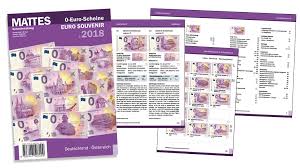 Euroscheine der euro (internationaler währungscode nach iso: Mattes Sammlerkatalog