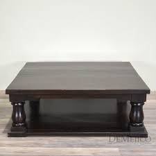 Free shipping on orders over $35. Rustic Turned Leg Coffee Table Dark Demejico