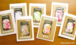 Create the frame for the card. How To Make A Mason Jar Shaker Card Rhubarb And Wren