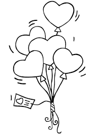 Dibujo Para Colorear Globos De Corazones Img 21188 Az Dibujos Para Colorear Dibujos De Globos Dibujos Tiernos Para Colorear Globos