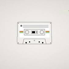 Illustration Of A Vintage Cassette Tape Illustration Illustrationart Vintage Music In 2020 Minimalist Drawing Cassette Tapes Music Drawings