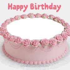 Maybe you would like to learn more about one of these? Pink Rose Decorated Happy Birthday Cake With Name And Photo
