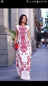 Beautiful Embroidered Dress Gives Me A Mexican Embroidered Vibe Love The Colors Dress Mexicanembroidered White Red Maxi Dress Beautiful Dresses Fashion