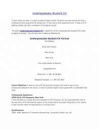 Here's how to write an undergraduate. Undergraduate Student Cv Template Addictionary
