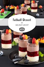 Fussball Dessert Rezept Dessert Paradiescreme Lebensmittel Essen