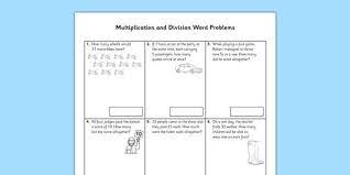 In some multiplicative comparison word problems, you are given the number of items in one set, and you are given the multiplier in order to answer the question you are being asked, you need to use the inverse operation of multiplication: Year 2 Multiplication And Division Word Problems X2 X5 X10 Word Problems Division Word Problems Multiplication And Division