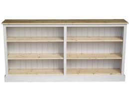 Solid Pine Bookcase Hand Made Painted Extra Wide Low Adjustable Shelving Unit Home Furniture Diy Furniture Long Low Bookcase Low Bookcase Wide Bookcase